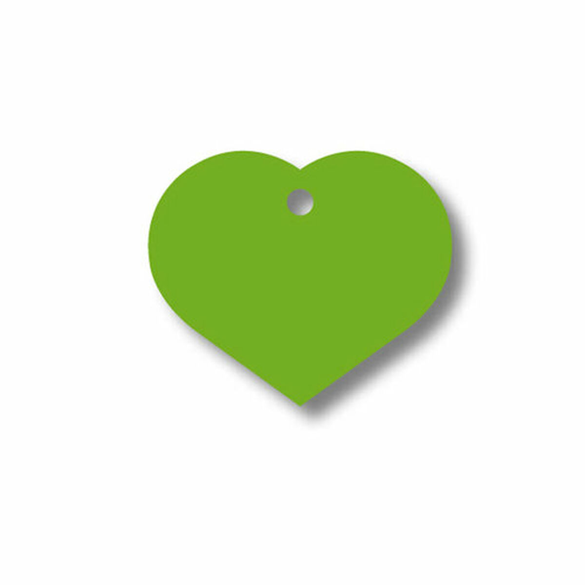 Targhetta per collana Imarc Heart Verde